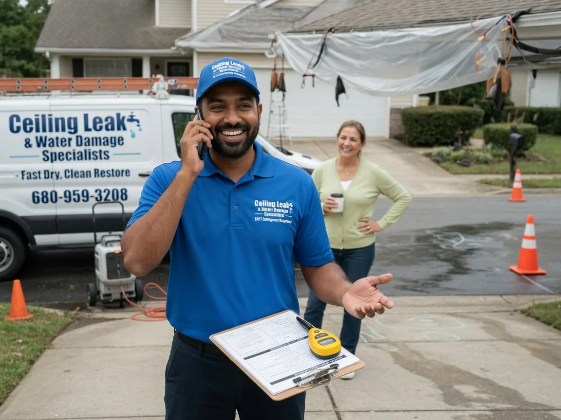 Ceiling Leak Cleanup Bushwood, MD FAQs